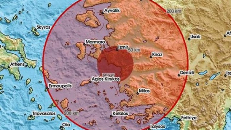 Tërmet në Izmir të Turqisë