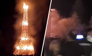Pamjet e Kullës Eifel në flakë po përhapen në internet – por nuk është e vërtetë ajo që po shihni