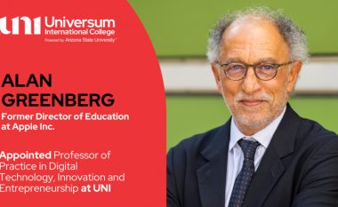 Alan Greenberg, Ish Drejtori për Edukim në Apple, emërohet Profesor në UNI – Universum International College