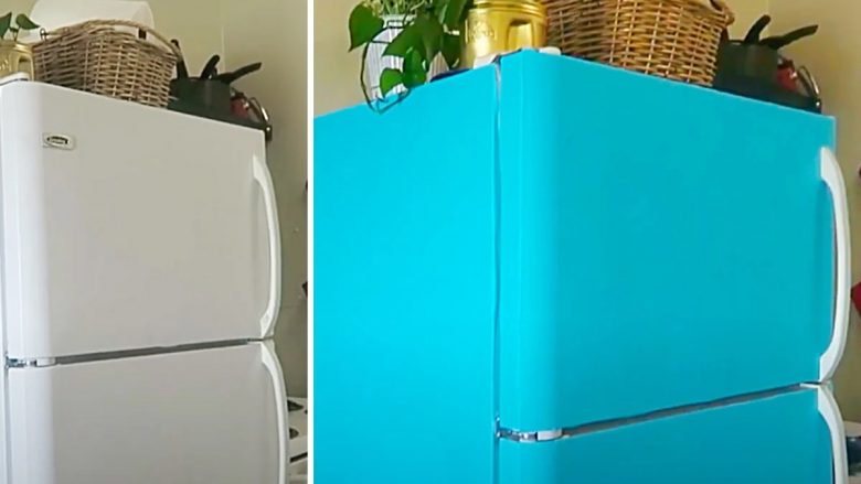 Si ta transformoni plotësisht frigoriferin e vjetër: Truk me tapetat të cilat secili mund ta bëjë!