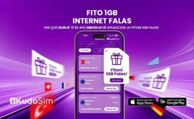 Një eSIM në 190 vende, +1GB Internet FALAS në çdo blerje!