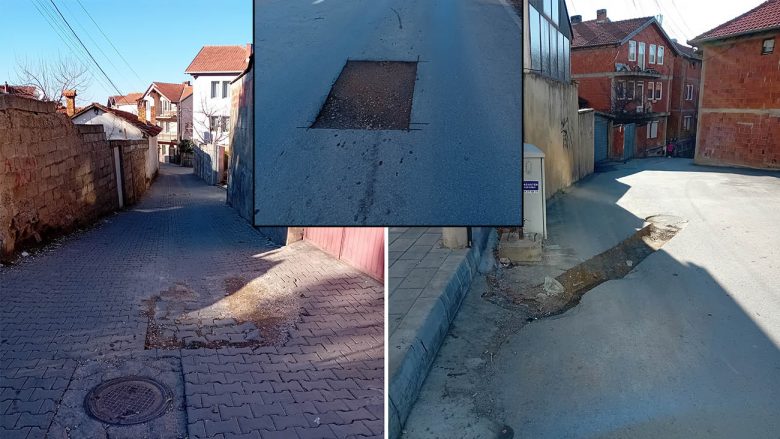 Qytetarët e Prishtinës në pritje të intervenimit të komunës, raportime të shumta për gropa në rrugë