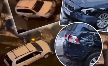 Pamjet duken sikur të video-lojërave: Rusi dëmtoi dhjetëra vetura në parking