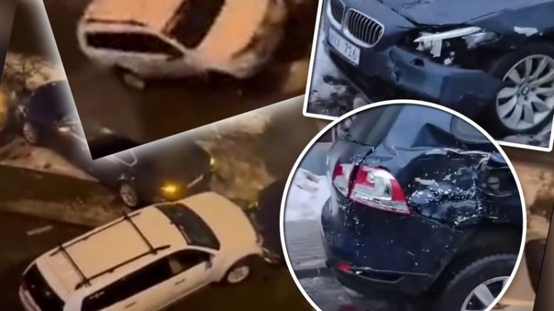 Pamjet duken sikur të video-lojërave: Rusi dëmtoi dhjetëra vetura në parking