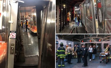 Dy trena janë përplasur në metron e New Yorkut, të paktën 24 persona të lënduar