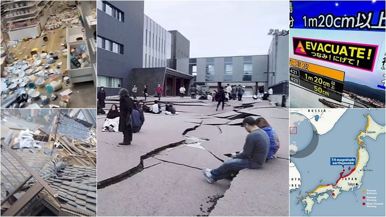 Paralajmërime për cunam, pamje që tregojnë efektet e tërmetit të fuqishëm në Japoni
