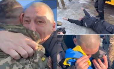 Shkëmbimi i të burgosurve me Rusinë, mbi 200 ukrainas kthehen në shtëpi – pamjet tregojnë emocionet që përjetuan ata