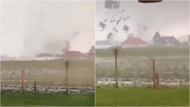 Një tornado përfshiu të mërkurën pjesë të Belgjikës – forca e saj duket qartë në disa pamje të publikuara në rrjetet sociale