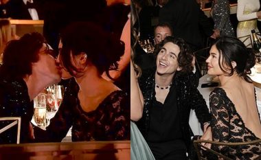 Golden Globes 2024: Timothee Chalamet mes puthjesh me të dashurën Kylie Jenner gjatë shfaqjes së çmimeve