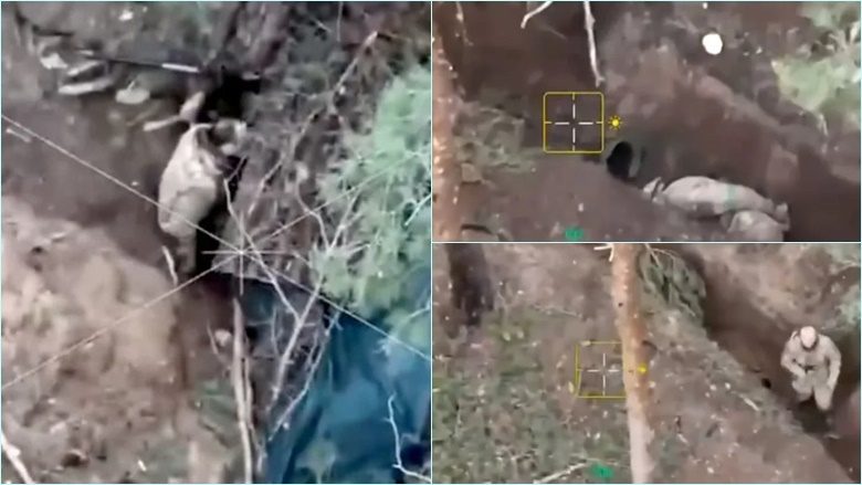 Pamje që i keni parë vetëm në filma: Momenti kur ushtari ukrainas i zënë rob nga rusët shpëtohet nga droni