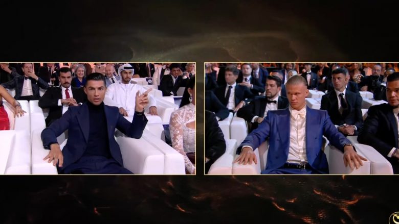 Ishin në garë për të marrë çmimin si lojtari më i mirë – Ronaldo bëri me gisht në drejtim të Haaland si fitues