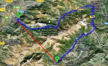 Bekim Rexhepi tregon kah do të kalojë rruga Tetovë - Prizren në anën e Maqedonisë së Veriut