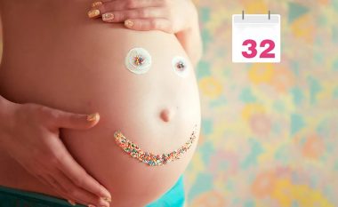 Java e 32-të e shtatzënisë: Keni hyrë në muajin e tetë, mushkëritë e bebes janë të pjekura, por kujdes nëse ju shfaqen ënjtjet