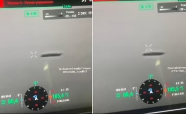 Po vëzhgonin terrenin, droni i ushtrisë ukrainase filmon një objekt misterioz në qiell – ngjante me pjatën fluturuese të UFO-ve