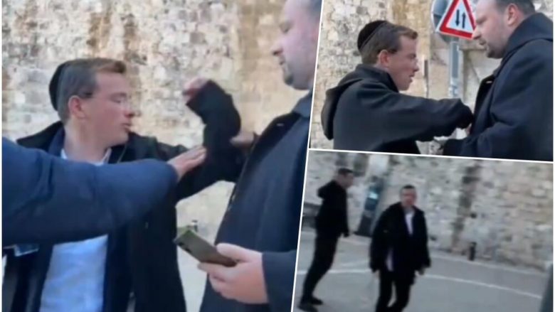 Hebrenjtë ortodoksë pështyjnë priftin katolik në Jerusalem, pas intervenimit të policisë dërgohen në arrest shtëpiak