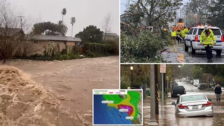 Kalifornia goditet nga rrëshqitjet e dheut, më shumë se 500 mijë shtëpi pa energji elektrike – paralajmërohen përmbytjet