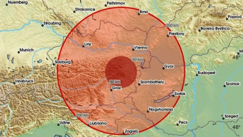 Austria goditet nga një tërmet me fuqi prej 4.5 magnitudë