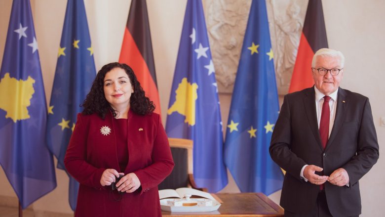 Osmani pranon telegram urimi nga homologu Steinmeier: Gjermania do të mbetet partner i besueshëm për Kosovën