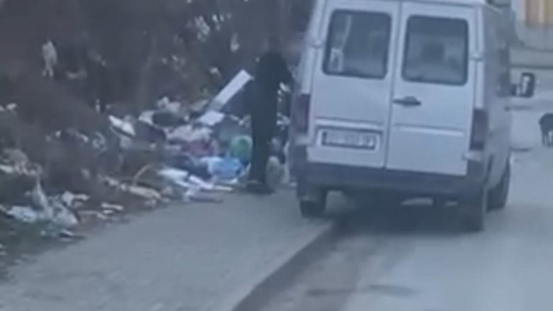 Dënohet me 300 euro gjobë personi i cili hodhi mbeturinat në një rrugë në Prishtinë