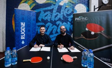 Korporata Rugove nënshkruan marrëveshje sponsorizimi me klubin e Ping Pongut, ‘PriPing’