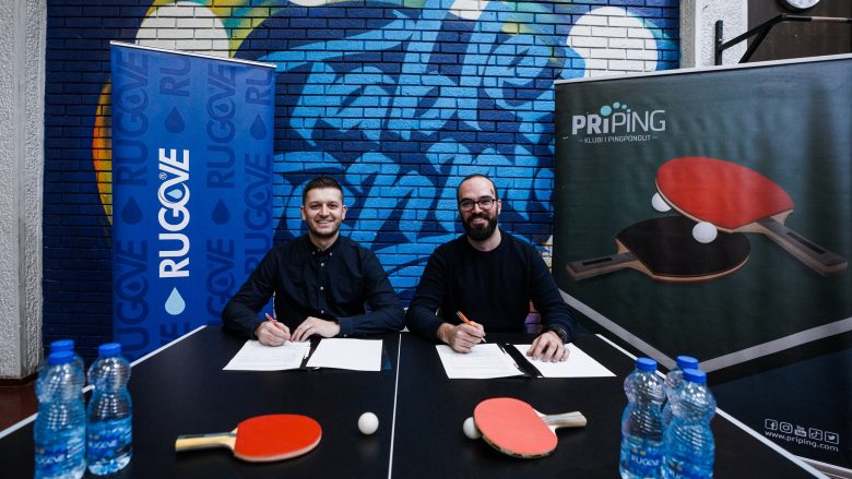 Korporata Rugove nënshkruan marrëveshje sponsorizimi me klubin e Ping Pongut, ‘PriPing’