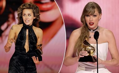 Taylor Swift dhe Miley Cyrus rrisin shikueshmërinë e “Grammy Awards” – shfaqja shënon rekordin më të madh të shikimeve që nga viti 2020