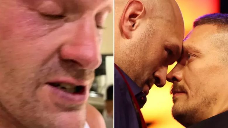 Tyson Fury thyen heshtjen pas shtyrjes së meçit ndaj Usyk, tregon lëndimin në fytyrë
