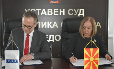 Gjykata Kushtetuese nënshkroi memorandum mirëkuptimi me Misionin e OSBE-së në Shkup