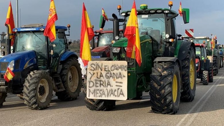 Fermerët spanjollë i bashkohen valës së protestave evropiane