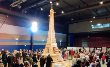 Guiness ndërron mendje – francezi shënon rekord botëror për kullën më të lartë të ndërtuar me fije çibriti