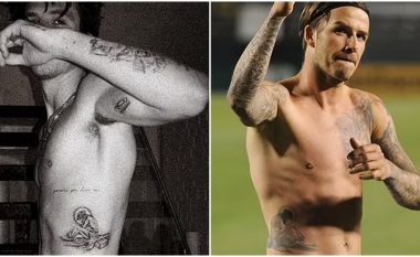 Si i biri ashtu edhe babai, Cruz Beckham bën tatuazh të ngjashëm sikurse ish-futbollisti anglez