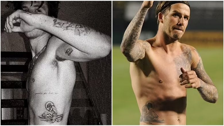 Si i biri ashtu edhe babai, Cruz Beckham bën tatuazh të ngjashëm sikurse ish-futbollisti anglez