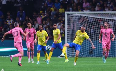 Al Nassr shkatërron Inter Miamin: Messi u inkuadrua në minutat e fundit, Ronaldo shikonte me dëfrim nga tribunat