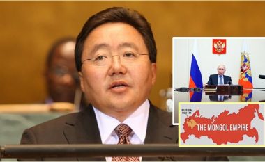 Ish-presidenti i Mongolisë tallet me Putinin, publikon hartën që tregon se sa e vogël ishte Rusia