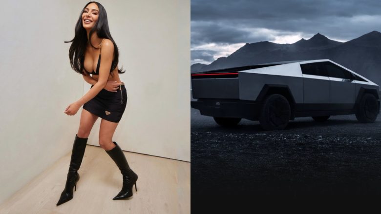 Kim Kardashian bëhet me Cybertruck, i çon fëmijët në shkollë me veturëne re të Teslas