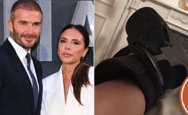 Victoria Beckham thyen këmbën pas një stërvitje në palestër