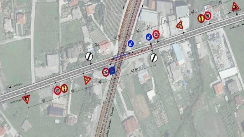 Punimet për hekurudhën Durrës-Tiranë, devijohet për 8 ditë trafiku rrugor