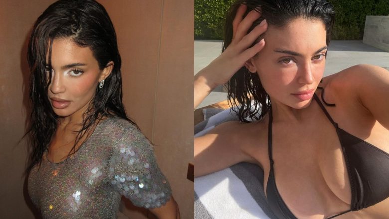 Kylie Jenner provokon ndjekësit në Instagram, publikon fotografi duke treguar linjat me bikini të zeza