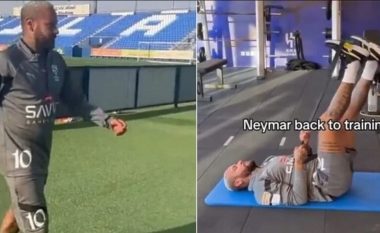 Neymar rikthehet në stërvitje pas një pauze disamujore, por bullizohet nga tifozët për shkak të mbipeshës