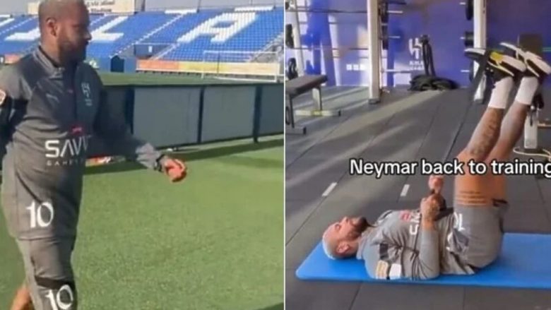 Neymar rikthehet në stërvitje pas një pauze disamujore, por bullizohet nga tifozët për shkak të mbipeshës