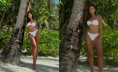 Adrola Dushi tregon linjat atraktive në bikini gjatë pushimeve