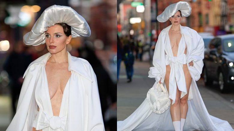 Julia Fox vesh një kostum të çuditshëm dhe provokues, për Javën e Modës në New York