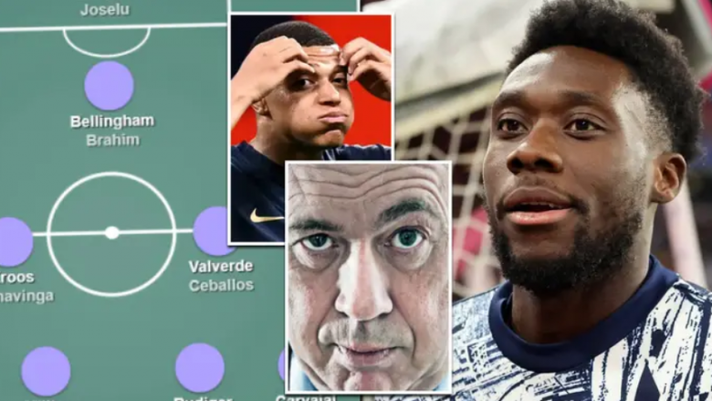 Për një pozicion, dy yje – formacioni i Real Madridit me Kylian Mbappen dhe Alphonso Davies