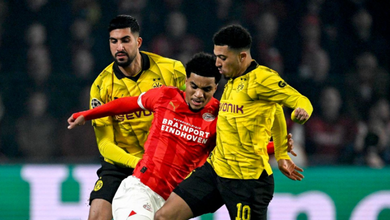 Dortmundi merr rezultat pozitiv në Holandë, shpreson ta eliminojë PSV-në në Gjermani