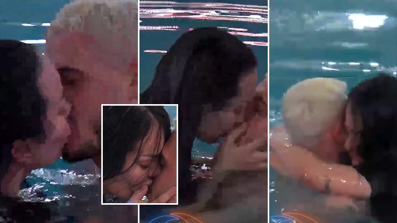 Mbrëmje e zjarrtë për Sarën e Bardhin në BBVA, puthje e ledhatime mes çiftit në pishinë