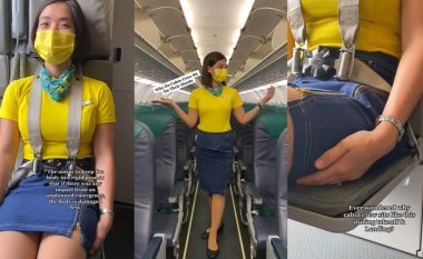 Stjuardesa zbulon pse mbajnë këtë pozicion në aeroplan para nisjes dhe gjatë aterrimit të fluturakes