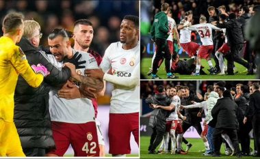 Çmenduri e plotë në fushë: Lojtarët dhe trajnerët u përleshjen pas ndeshjes të Sparta Pragës me Galatasarayn