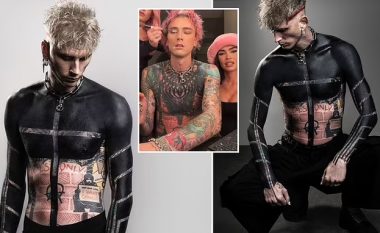 Reperi amerikan Machine Gun Kelly befason me tatuazhin e ri, ndërsa lyen të gjithë krahërorin e tij