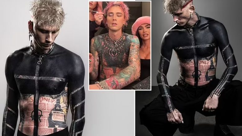Reperi amerikan Machine Gun Kelly befason me tatuazhin e ri, ndërsa lyen të gjithë krahërorin e tij