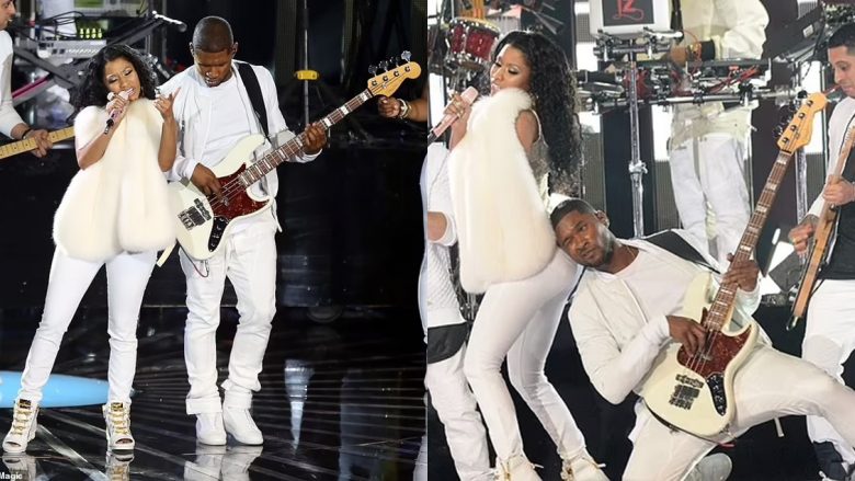 Usher pendohet për gjestin ndaj reperes Nicki Minaj në performancen e MTV Video Music Awards, kur e goditi në të pasme